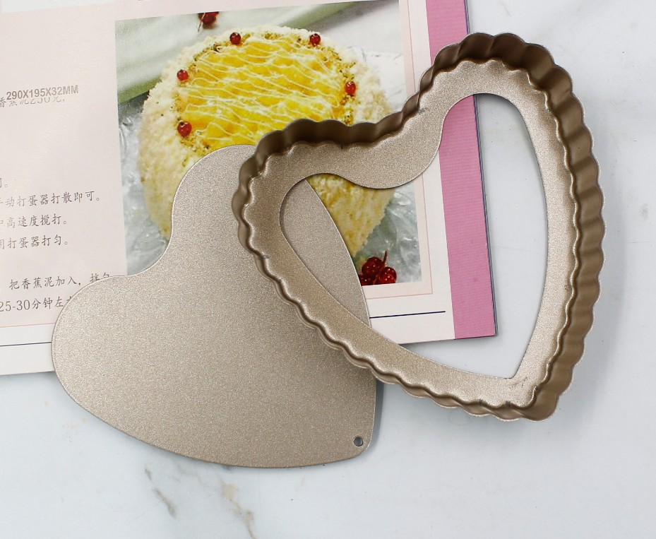 4 &quot;Mini Heart Baking Pie Dish Pan