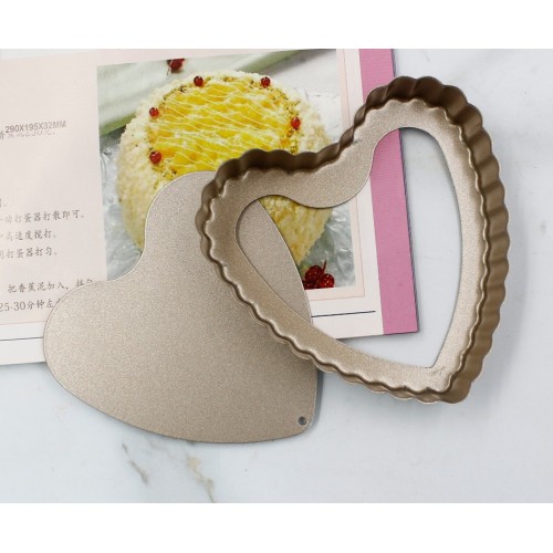 4" Mini Heart Baking Pie Dish Pan