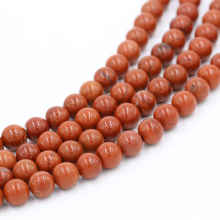 Amazing seed gemstone beads Wholesale natural red jasper smooth round stone loose bead