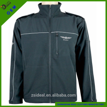 Men's top quality softshell stand-up collar uniform jackets