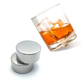 Whisky Stones-2 cubes de glace en acier inoxydable