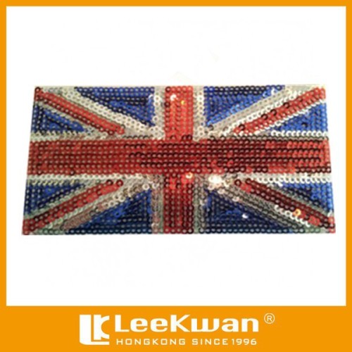 UK flag iron-on patch, sequin UK flag patch, custom sequin patch embroidery