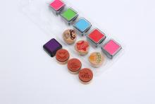 wooden customized decorative craft kids DIY stamp