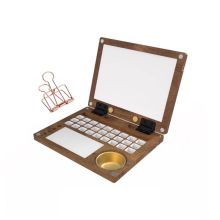 Collapsible 27-Hole Wooden Palette for Outdoor Sketching and Painting