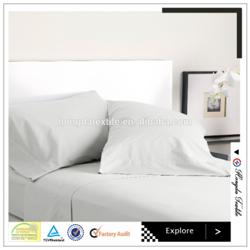 200TC 100% white cotton bed sheets