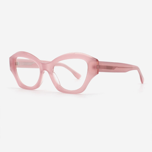 Irregular Cat's Eye Shape Acetate Women's Optical Frames 23A3186