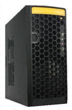0.5mm Sgcc Mid Tower Computer Cases/full Tower With 0.5mm Thickness Black Structure