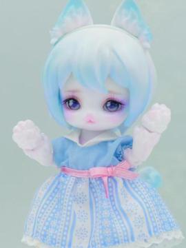 BJD Fox Tabby Cat 12cm Ball Jointed Doll