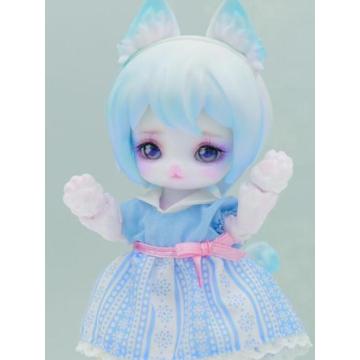 Шарнирная кукла BJD Fox Tabby Cat 12см