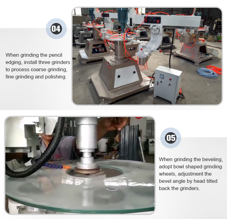 Glass Outer Circles Grinding Edge Polishing Machine