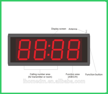 ZJ49PC Luxury Aluminum Time Display Broadcast Wireless Display Receiver