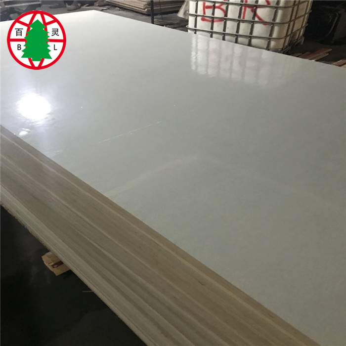 1220x2440mm أبيض ميلامين مغلف MDF