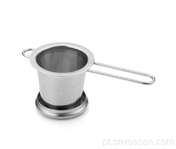 Sitko do herbaty w kształcie filiżanki ze stali nierdzewnej