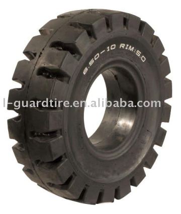 Solid Black Industrial Tires