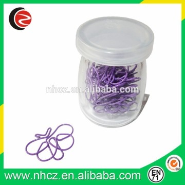 Purple color butterfliy shape paper clip for school or promotion