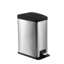 Rectangular Stainless Steel Garbage Can