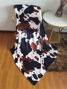 Black and White Cow Pattern Blanket