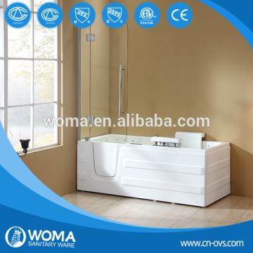 Q375G walk tub shower combo/ elderly bathtub/ acrylic walk in tub
