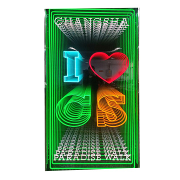 Multicolor Thousand Layer 3D Magic Infinite Mirror Custom LED Neon Sign