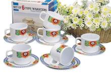 Set of 6 Cups & Saucers