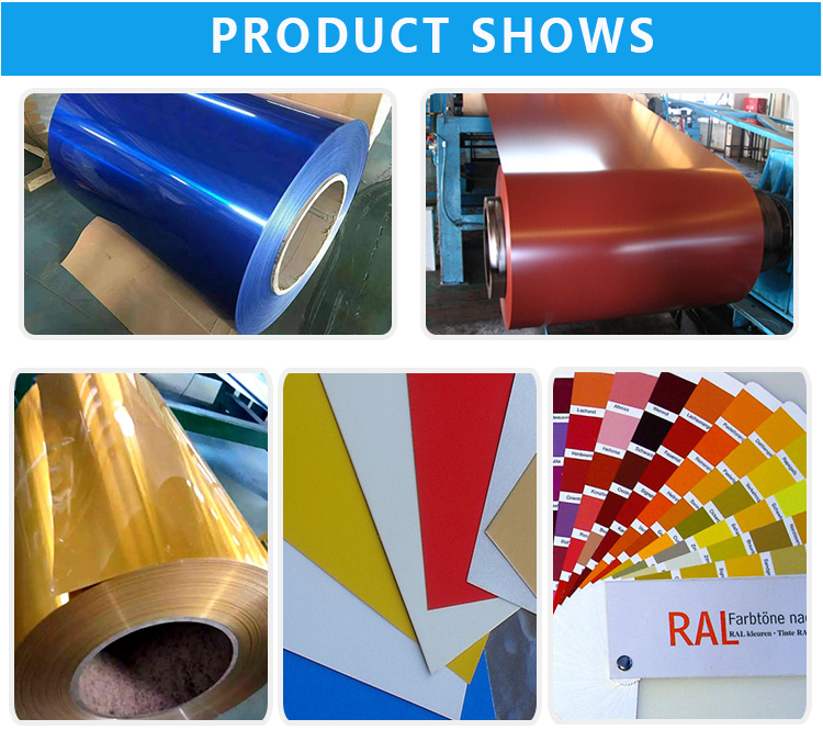 Aluminium Color Coated Sheet PPAL Alloy Prepainted 1050 Aluminum Coil