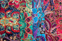 JV1532 Colorful flower printed glossy leather for garments