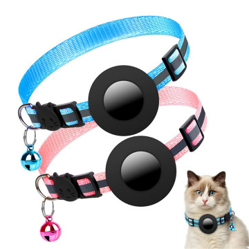Birkways de collier de chat pour animaux de compagnie réglables en nylon réfléchissant à la mode