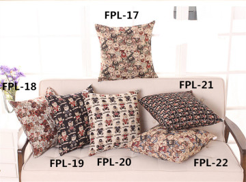 Decorative Cushion Yran-Dyed Fashion Pillow Teddy Bear Yarn-Dyed Cushion (FPL-21)