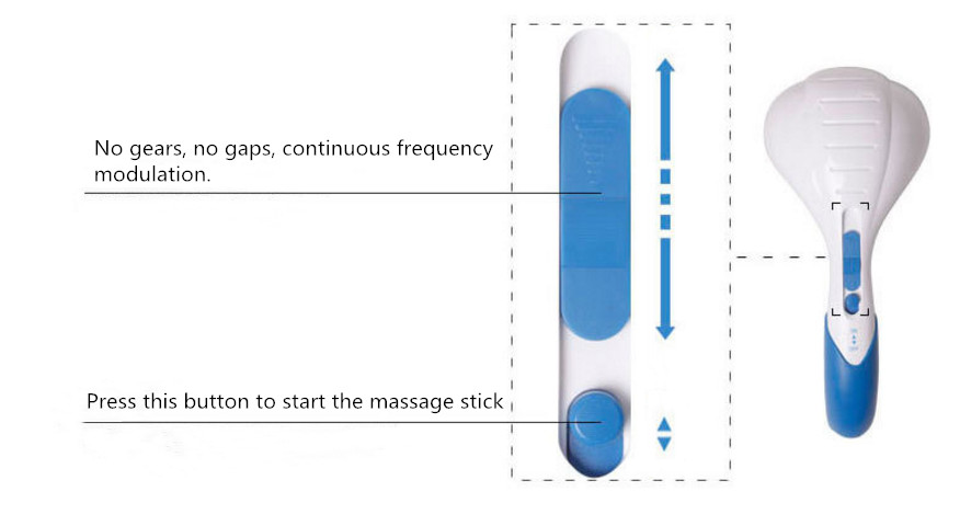 Manufacturer direct-selling multi-purpose two-head massage hammer intelligent hot compress massager electric massage stick