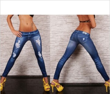 Hot Women's Fashion Jeans Look Tights Skinny Stretchy girls sexy tight jeans pants