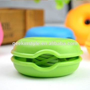 Desktop promotion gift silicone cable wire organizer bobbin winder watches