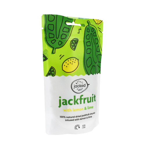 Bolsa de pie personalizada de jackfruit seca con cremallera