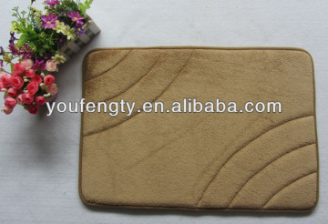 100% polyester memory foam floor mat