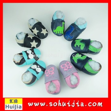 No minimum best sale colorful animal shape soft flat embroidered baby baba shoes