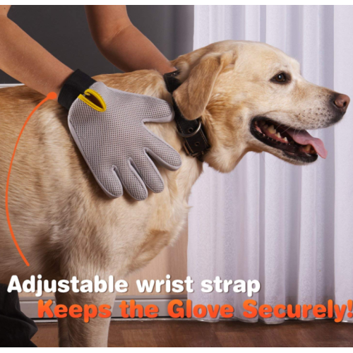 Enhanced Five Finger Pet Grooming Glove