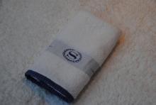 100% cotton yarn dyed satin drill hand towel