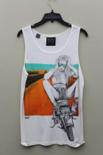 ladies' vest for front print