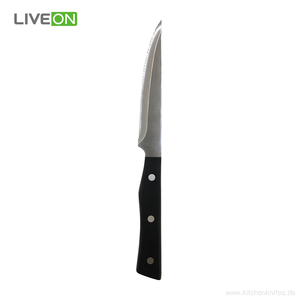 Stainless Steel PP Handle Serrated Steak Knife