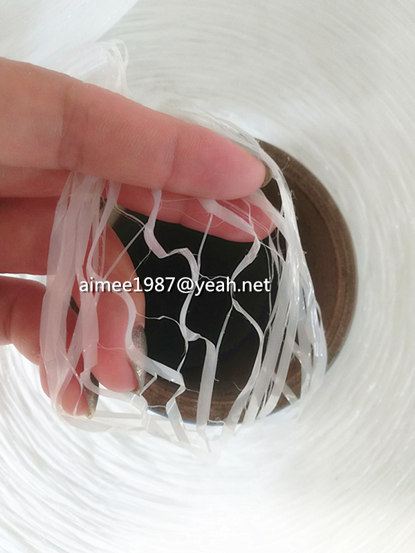 pp thread monofilament yarn split film filter yarn for raffia yarn