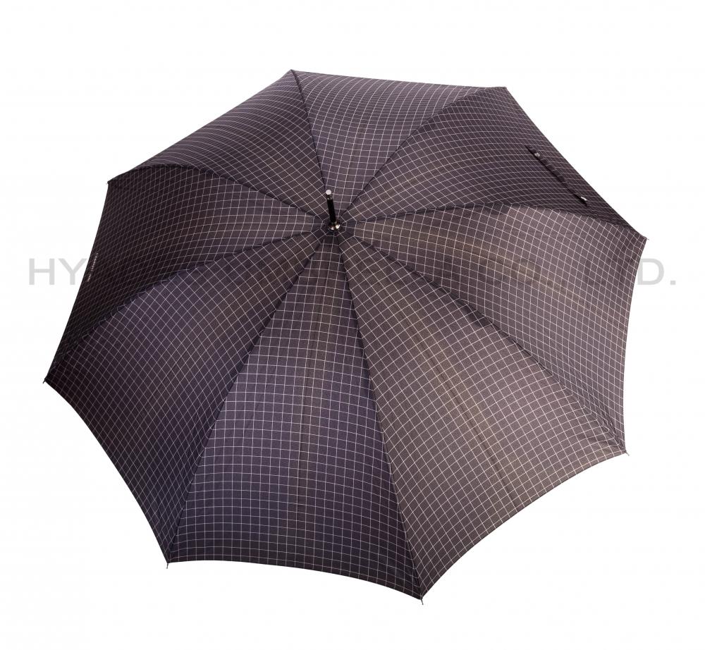 Minimalism Check Printed Mens Straight Umbrella