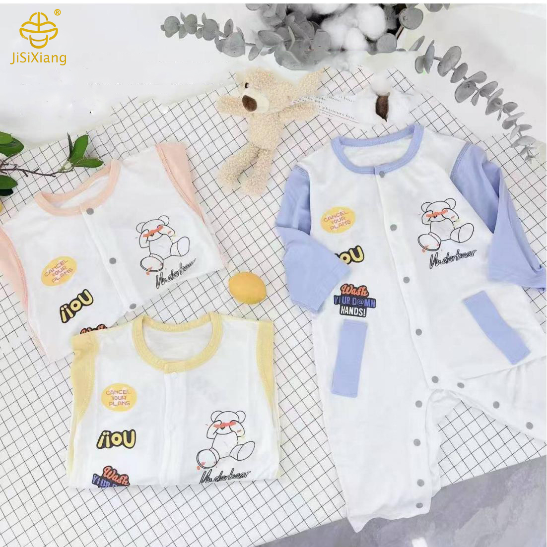 만화 인쇄 아기 점프 수트 Cartoon printed baby jumpsuit