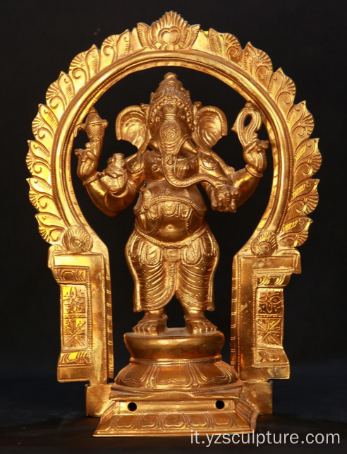 Decorazione in bronzo statua di Ganesh Mascot in vendita