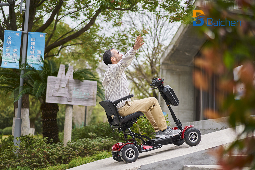 Baichen Mobility Scooter Travel 4 Wheels Elderly Electric Scooter