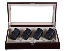 Four Rotors Watch Winder Box Walnut