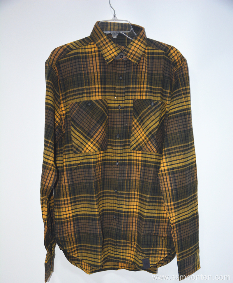 Cotton Men's Flannel Long Sleeve Casual