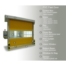 Perindustrian Automatik PVC Fabrik Rapid Roller Door