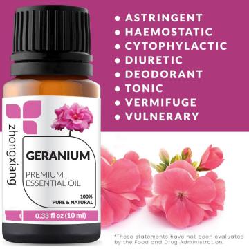 100% huile essentielle de géranium rose pure et naturelle