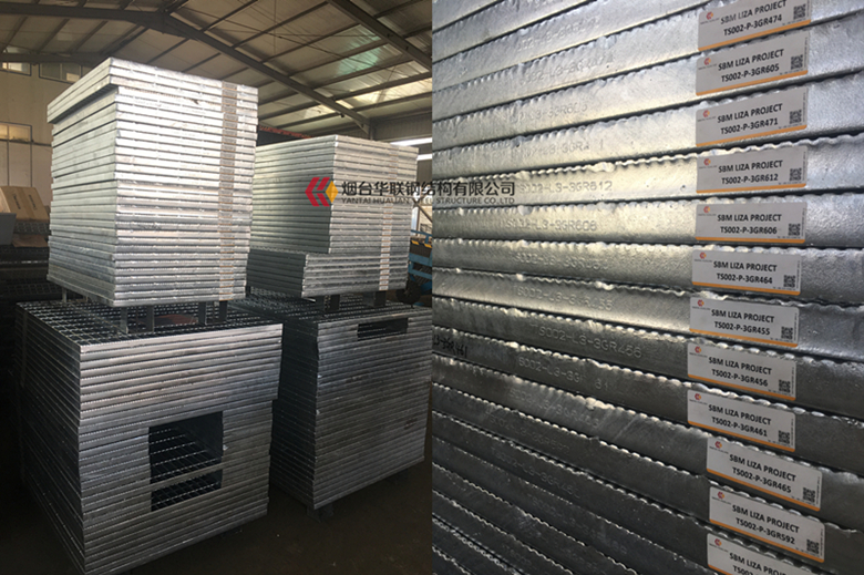 Galvanized steel grating prices for  Liza Destiny project