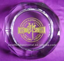 crystal ashtray , smoking accessory , hotel decoration