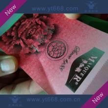 Coupon gift ticket with embossing printing